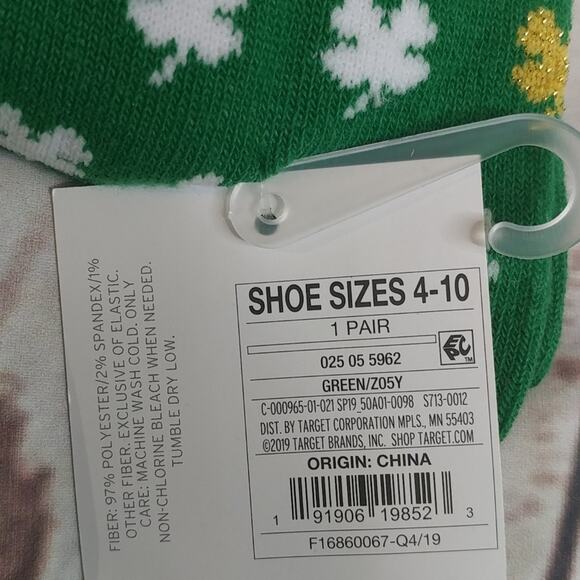 Four Leaf Clover Knee High Socks - 1 pair 455c - Picture 4 of 4